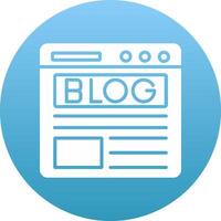Blog Icon Design Symbol vector