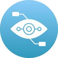 Bionic Eye Icon Design Symbol vector
