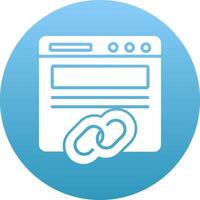 Backlinks Icon Design Symbol vector