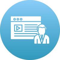 Content Creator Icon Design Symbol vector