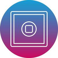 Stop Button Icon Design Symbol vector