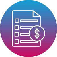 Invoice Icon Design Symbol vector