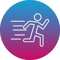 Running Icon Design Symbol vector