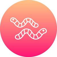 Worm Icon Design Symbol vector