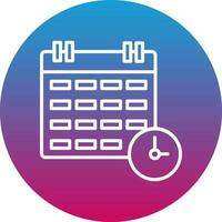 Work Schedule Icon Design Symbol vector