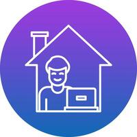 Work From Home Icon Design Symbol vector