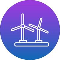 Wind Turbine Icon Design Symbol vector