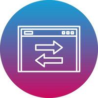 Transfer Data Icon Design Symbol vector