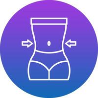 Waist Icon Design Symbol vector