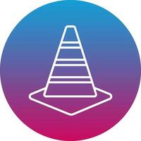 Traffic Cone Icon Design Symbol vector