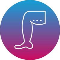 Thighs Icon Design Symbol vector