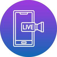 Streaming Icon Design Symbol vector