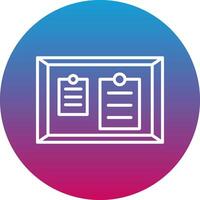 Noticeboard Icon Design Symbol vector