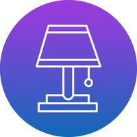 Table Lamp Icon Design Symbol vector