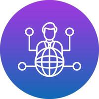 Outsource Icon Design Symbol vector