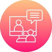 Online Interview Icon Design Symbol vector