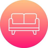 Sofa Bed Icon Design Symbol vector