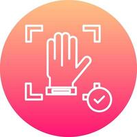 Hand Recognition Icon Design Symbol vector