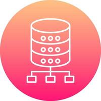 Database Icon Design Symbol vector