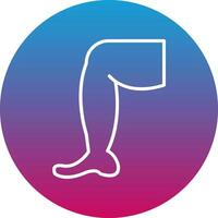 Leg Icon Design Symbol vector