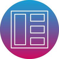 Grid Icon Design Symbol vector