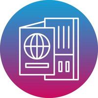 Passport Icon Design Symbol vector