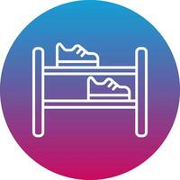 Shoe Rack Icon Design Symbol vector