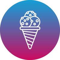 Ice Cream Cone Icon Design Symbol vector