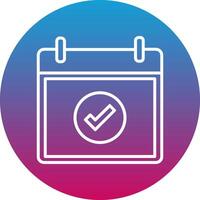 Correct Icon Design Symbol vector