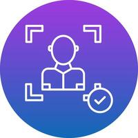Face Scan Icon Design Symbol vector