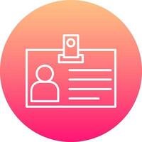 Identification Card Icon Design Symbol vector