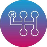 Gearshift Icon Design Symbol vector