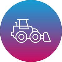 Front Loader Icon Design Symbol vector