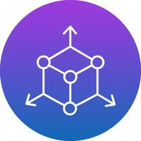 Dimensions Icon Design Symbol vector
