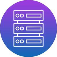 Database Icon Design Symbol vector