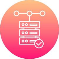 Database Icon Design Symbol vector