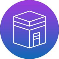 Kaaba Icon Design Symbol vector