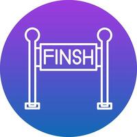 Finish Line Icon Design Symbol vector