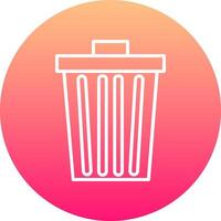 Dustbin Icon Design Symbol vector