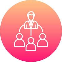 Delegate Icon Design Symbol vector