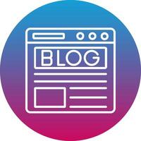 Blog Icon Design Symbol vector