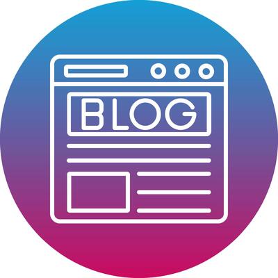 Blog Icon Design Symbol