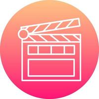 Clapperboard Icon Design Symbol vector