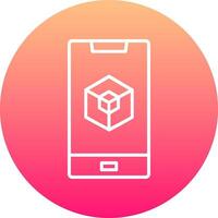 Augmented Reality Icon Design Symbol vector