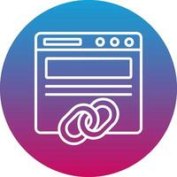 Backlinks Icon Design Symbol vector
