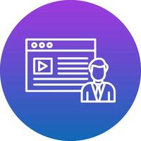 Content Creator Icon Design Symbol vector