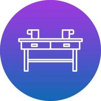Coffee Table Icon Design Symbol vector