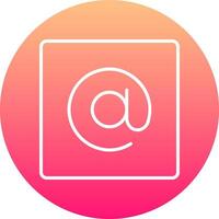 Arroba Icon Design Symbol vector