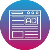 Advertisement Icon Design Symbol vector
