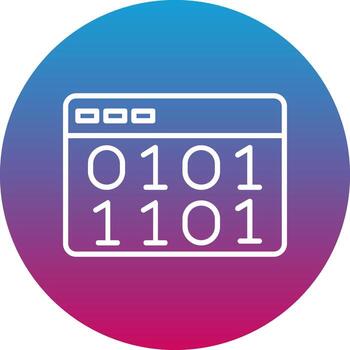 binario código icono diseño símbolo vector
